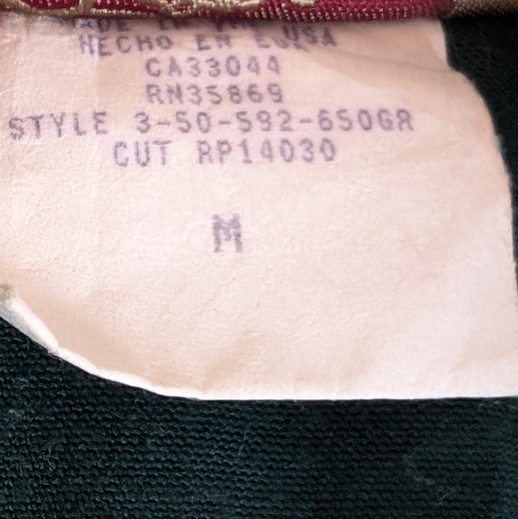 Dark Green Button-Up Roper Shirt - Picture 4 of 5